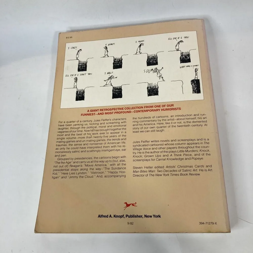 Cartoons Jules Feiffer's America 1982 1st Edition PB from Eisenhower to Reagan‎
